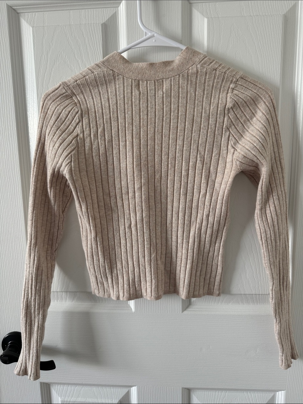 Universal Thread Beige Ribbed Button-Front Cardigan - Picture 3 of 3